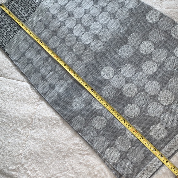 Talbots Gray Polka Dot Scarf Wrap EUC - Picture 8 of 14